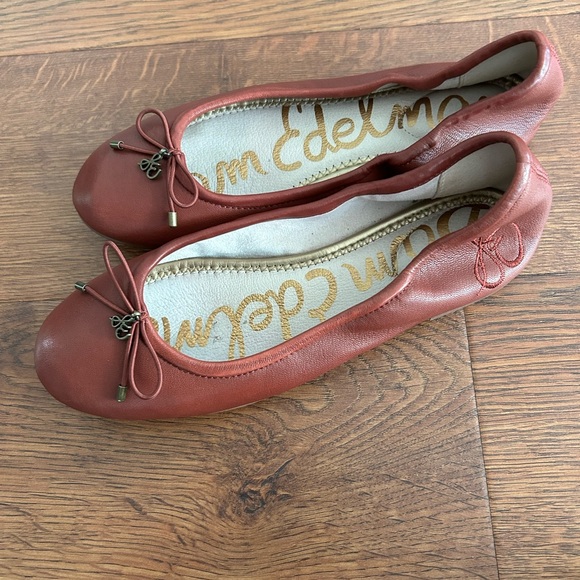 Sam Edelman Felicia Ballet Flat size 6 spiced mahogany - Picture 8 of 9